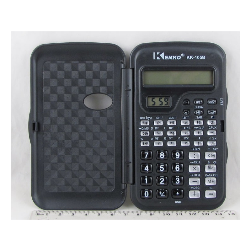 Калькулятор KK-105B многоф. (8+2 разр.) с часами