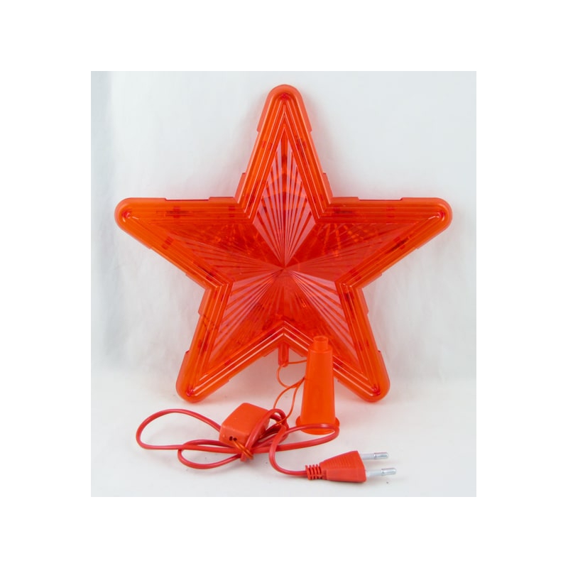 Звезда на макушку большая красн. W5-1