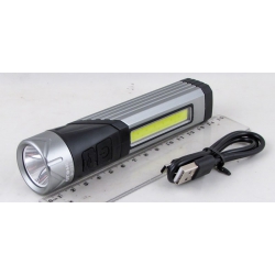 Фонарь светодиодный H-226-P70 (1 мощ.+ 1 больш. бел.+ красн., шнур TYPE-C) магнит., угловой