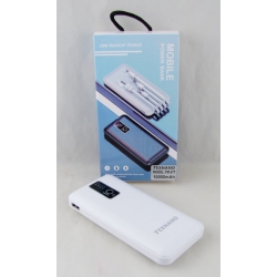 PowerBank 1USB YM-277 белый 10000mAh TYPE-C/Micro/Lightning/USB ??