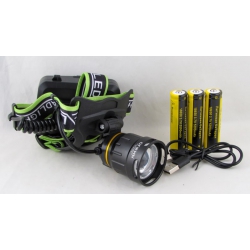 Фонарь головной HY-183-3TG (1 ярк.+ 3 акк.+ шнур TYPE-C) zoom