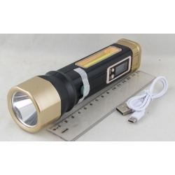 Фонарь аккумуляторный Y-1892 (1 ярк. + 1 больш., акк., шнур microUSB) ??