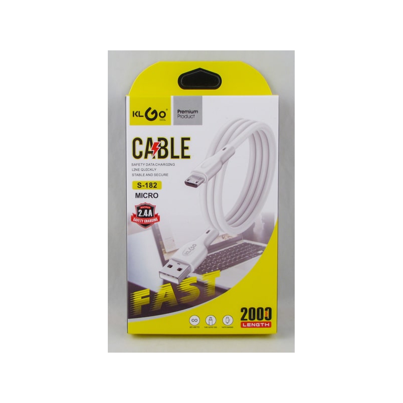 Кабель SAMSUNG 2м S-182 2,4A KLGO