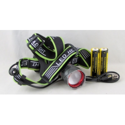 Фонарь головной HT-291-GT100 (1 ярк., 2 акк.+ шнур microUSB) бесконтактный, zoom