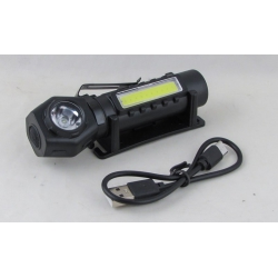 Фонарь головной/ручной P-212 (1 линза + 1 больш., акк.+ шнур TYPE-C) с магнитом