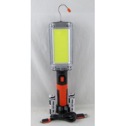 Светильник переносной FA-8859B (1 большая лампа, аккум., шнур TYPE-C) с магнитом