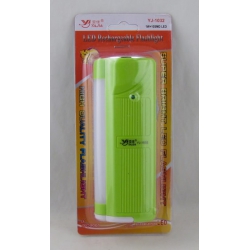 Фонарь светодиодный YJ-1032 (1 ярк.+1 больш., акк., вилка 220V)