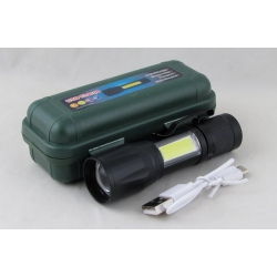 Фонарь светодиодный FA-522B(521-1)-T6 (1 мощ., акк.+  шнур microUSB) zoom