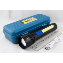 Фонарь светодиодный H-307-TG (1 мощ.+ 1 больш., акк. + шнур TYPE-C) zoom ??