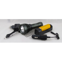 Фонарь светодиодный H-170-T6 (1 мощ., акк.26650 + ЗУ)