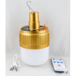 Фонарь для кемпинга ZJ-V51 (1 больш., акк.+  шнур microUSB) 5 реж., пульт, солнечная батарея