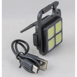 Фонарь-брелок (4 больш., шнур TYPE-C) Y-1938 3 реж. с магнитом, карабином квадратный