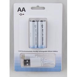Аккумулятор для фонарика AA UQ-118 1,5V 2200mA (в комплекте с кабелем для зарядки)