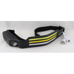 Фонарь головной HT-369 (1 ярк.+ 3 больш.(бел./желт.), мигалка красн., шнурTYPE-C) бесконтактный