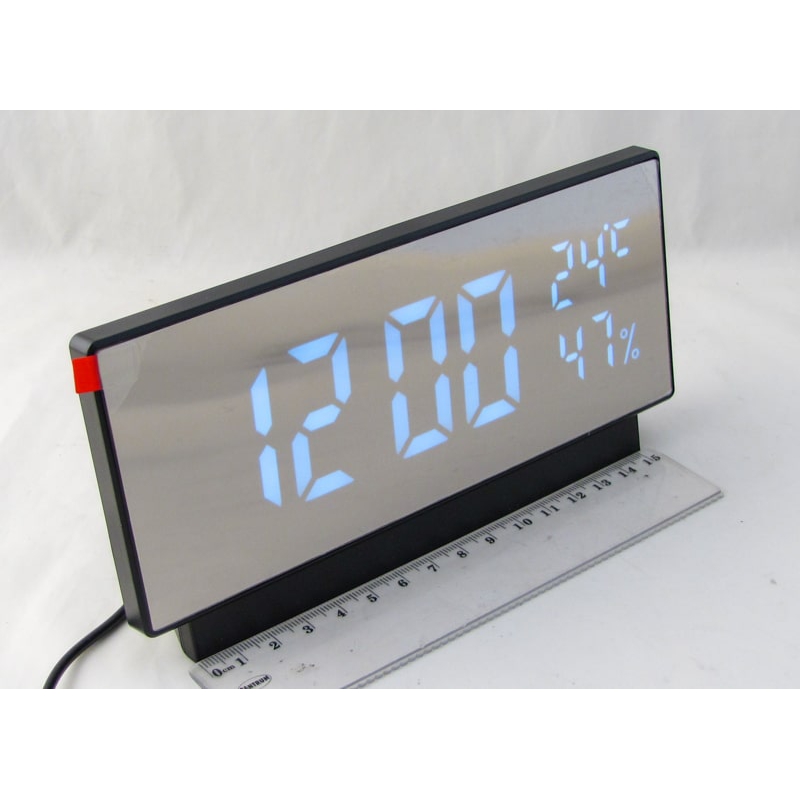 Часы-будильник электронные VST-897Y-6 (белые циф.)