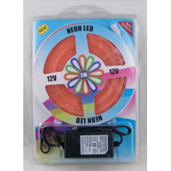 Светодиодная неоновая лента розовая JSY-1250 (с блоком питания) 5м блистер