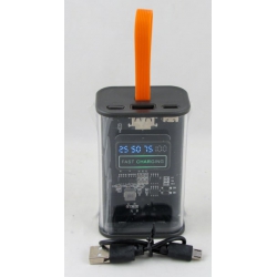 PowerBank USB+TYPE-C K-39 серый 10000mAh с индикатором