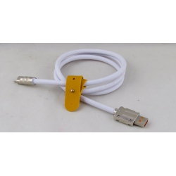 Кабель LIGHTNING 1м R-120-IP 6A 120W Ø6mm силиконовый белый с застежкой