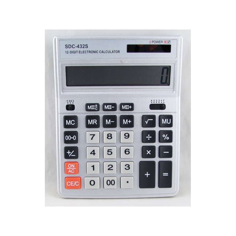Калькулятор 432S (SDC-432S) 12 разр., большой экран