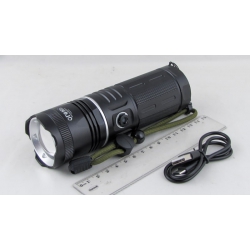 Фонарь светодиодный H-265-P360 (1 мощ., 1 больш., мигалка красн., акк.+ шнур TYPE-C) zoom