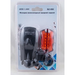 Фонарь для велосипеда BZ-990 (1 больш. перед.+ 5 задн.) ?? ??