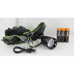 Фонарь налобный HYT-A14-TG (1 ярк.+ 3акк.+ шнур TYPE-C) zoom