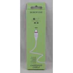 Кабель TYPE-C 1м BX-17-TC белый в короб. BOROFONE