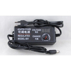 Блок питания (3-24V 3A) №326 толст. штекер (5,5*2,5) с вольтметром 