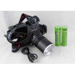 Фонарь головной HL-1012-2B-P70 (1 ярк.+ 2акк.+ шнур TYPE-C) zoom
