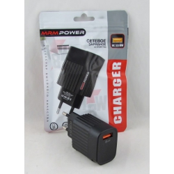 Сетевое зарядное устройство 5V 3,1A 1USB XQ-10 (5003) черный 3.0 быстрая зарядка