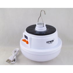 Фонарь для кемпинга YD-1358-1 (1 больш., шнур 3,5*1,35) 3 режима подвесной, солнеч. батарея ??