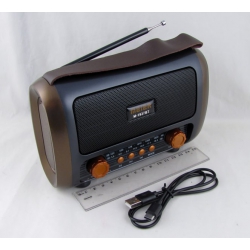 Радиоприёмник M-1937BT (FM/AM/SW) USB, TF, встр. акк., шнур TYPE-C, Bluetooth