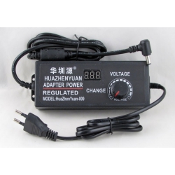 Блок питания (3-12V 10A) №3126 толст. штекер (5,5*2,5) с вольтметром 