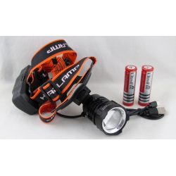 Фонарь головной RE-K50-TG (1 ярк.+ 2акк.+ шнур TYPE-C) zoom