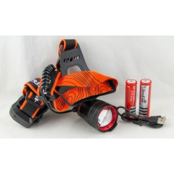 Фонарь головной RE-K30-TG (1 ярк.+ 2акк.+ шнур TYPE-C) zoom