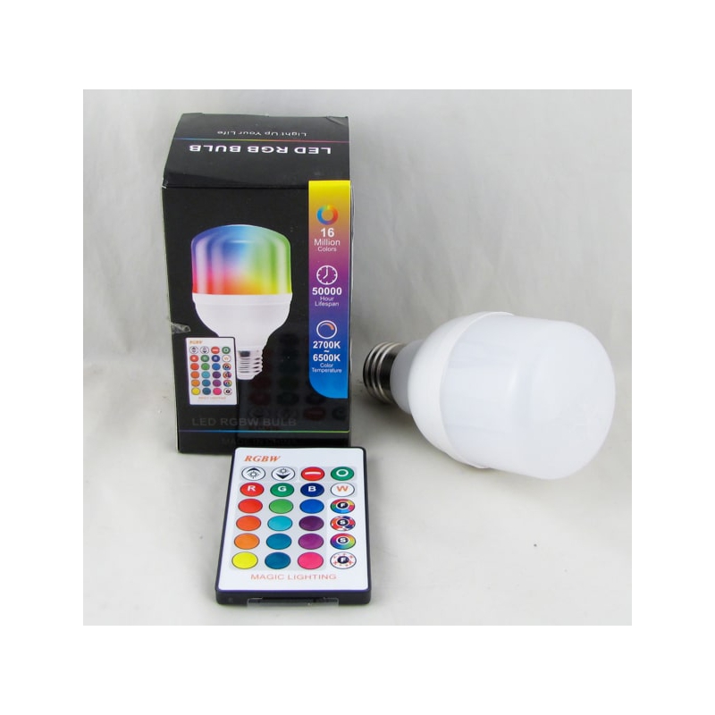 Лампа светодиодная цветная с пультом T-60