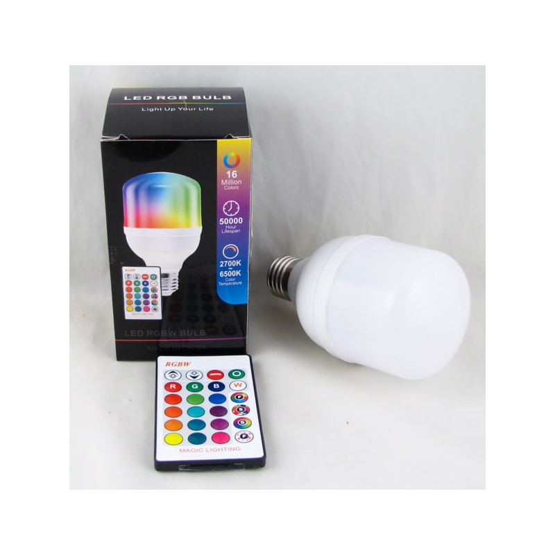 Лампа светодиодная цветная с пультом T-70