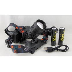 Фонарь налобный RE-018-TG (1 ярк., 2 акк.+ шнур TYPE-C) zoom