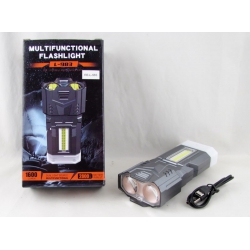 Фонарь светодиодный L-983-P50 (2 ярк.+1 больш., мигалка, акк.,  шнур TYPE-C магнит, стропорез)