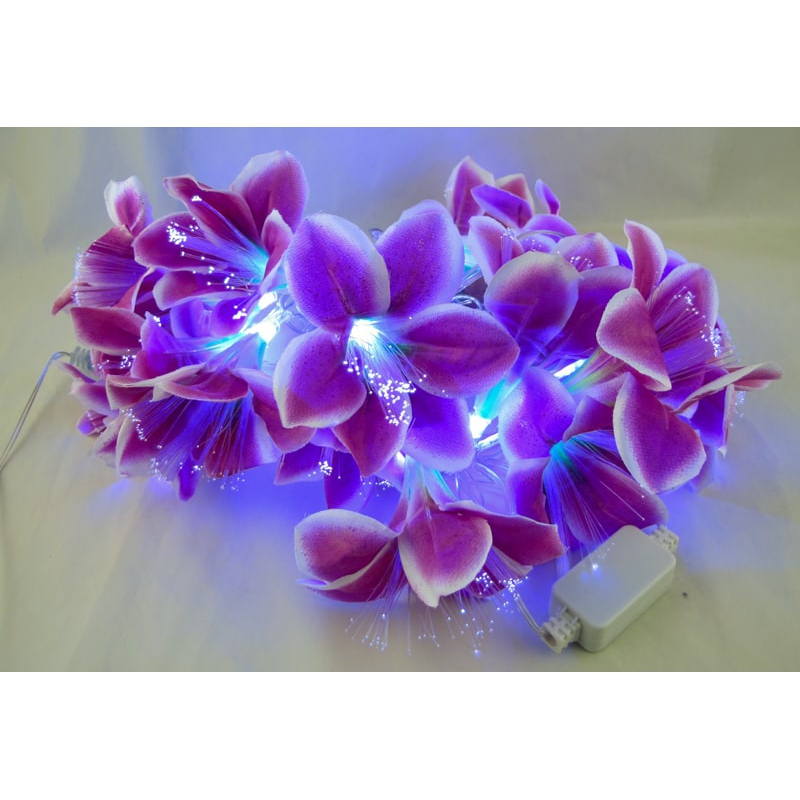 Гирлянда 16L 3,2м Z16-3A (цветы) сиреневые