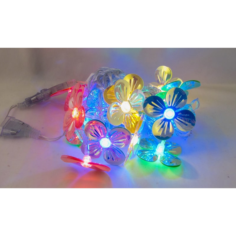 Гирлянда 16L 3,2м Z16-3C (цветы) разноцветные