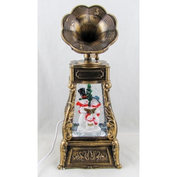 Фигура Граммофон с Новогодней Елкой ZP-2262 шнур USB- 5,5*2,5 (27,5см) коробка 147*145*315mm