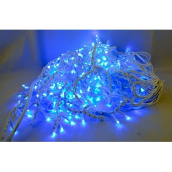 Гирлянда 1500L 20*0,6м (шторки-бахрома) W4-20 уличные синие толстый шнур