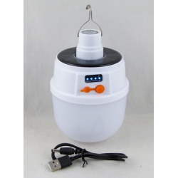 Фонарь для кемпинга RE-2022 (1 больш., шнур 3,5*1,35) 5 режима подвесной, солнеч. батарея