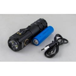 Фонарь светодиодный LT-650XC (3 мощ., акк.18650 + шнур TYPE-C) 3 реж.