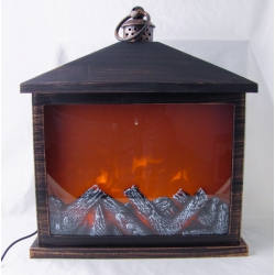Камин декоративный с эффектом пламени ZP-1 (шнур USB-5,5*2,5) 34см