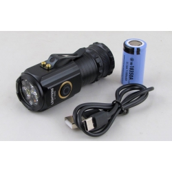 Фонарь светодиодный LT-350XC (3 мощ., акк.18650 + шнур TYPE-C) 3 реж.