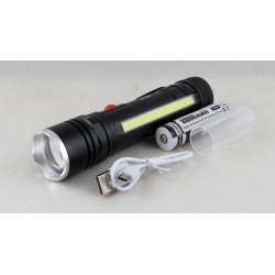 Фонарь светодиодный FA-T6-26  (1 мощ.+1 больш., акк.+  шнур microUSB) с магнитом, zoom  