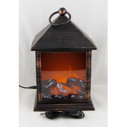 Камин декоративный с эффектом пламени ZP-7 (шнур USB-5,5*2,5) 22см