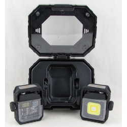 Фонарь с зажигалкой HY-D68 (1 бел.+ желт., мигалка красн., шнур TYPE-C) с индикатором